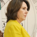 Elsa Velasco Chico, esposa de Carlos Tapia, Oficial Mayor del Estado.