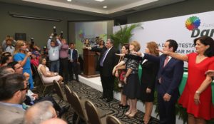 Durante la toma de protesta del Consejo de la Fundación Dar más para Sonora