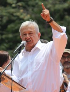 Andrés Manuel López Obrador, dirigente de Morena.