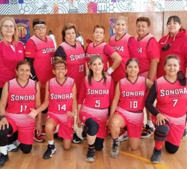 Las damas del equipo sonorense lograron el segundo lugar en el Torneo Nacional “Maxibasquet”.
