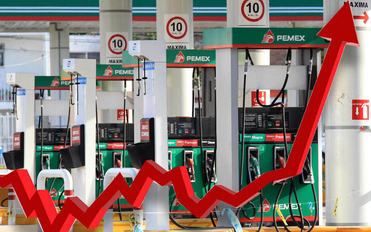 Precio de la gasolina premium sube más de 3 pesos en un año
