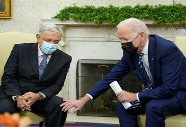 Presidentes López Obrador y Joe Biden… AMLO evitó la confrontación.