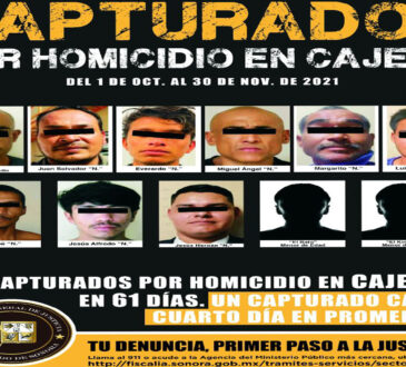 Una Orden de aprehensión cada cuatro días en Cajeme