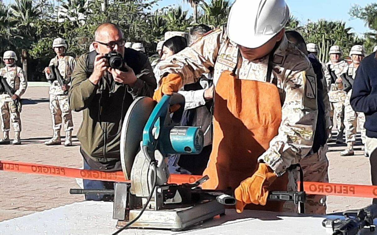 Destrucción de armas decomisadas al crimen organizado