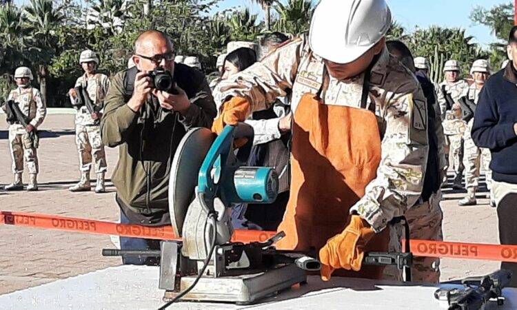 Destrucción de armas decomisadas al crimen organizado