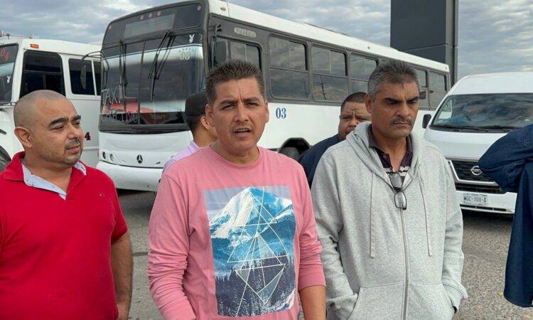 rancisco Javier Rodríguez Tena, vocero de los choferes.