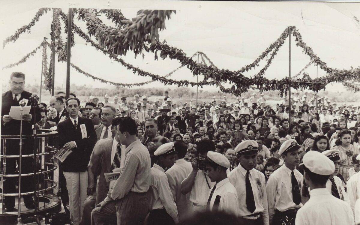Colocación de la Primera Piedra de la Universidad de Sonora, 12 de octubre de 1941
