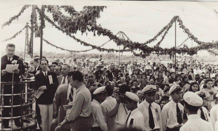 Colocación de la Primera Piedra de la Universidad de Sonora, 12 de octubre de 1941
