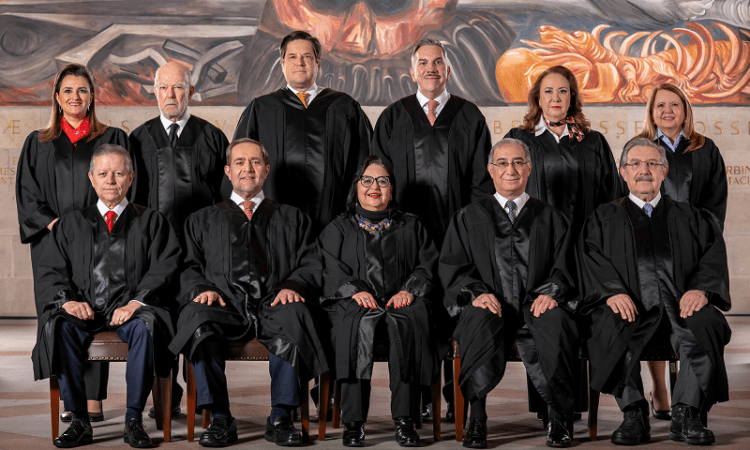 Integrantes de la Suprema Corte de Justicia de la Nación.