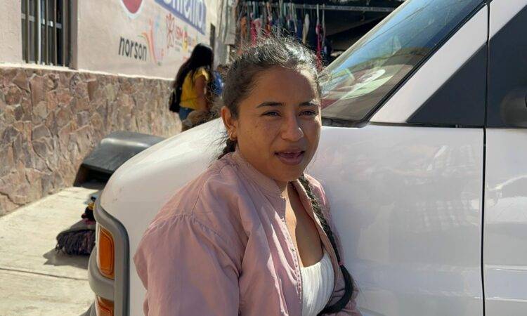 Lissete, es originaria de Nicaragua y espera poder continuar su camino a EE.UU.