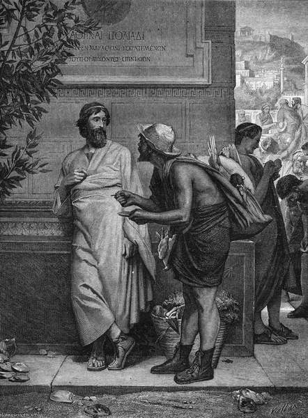 Arístides y el campesino.