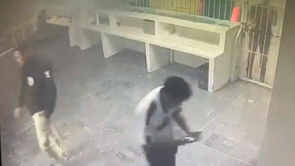 Grabación del momento de la tragedia en las celdas.