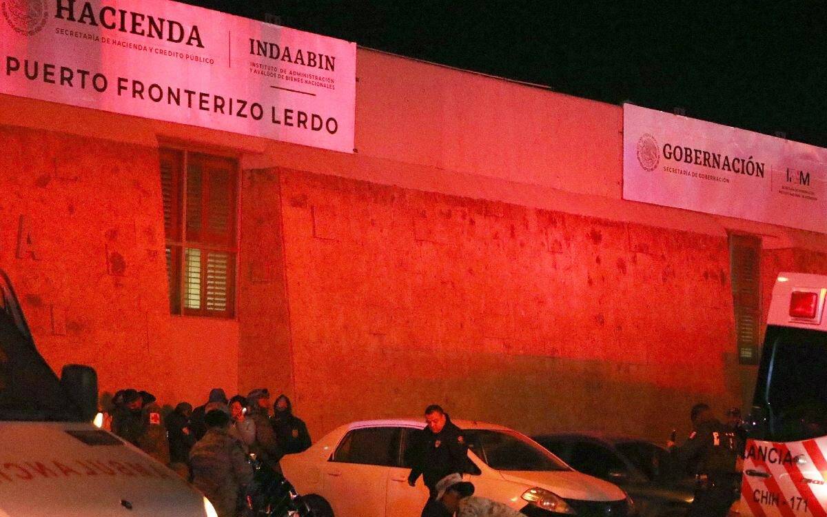 Estación migratoria del INM en Ciudad Juárez.