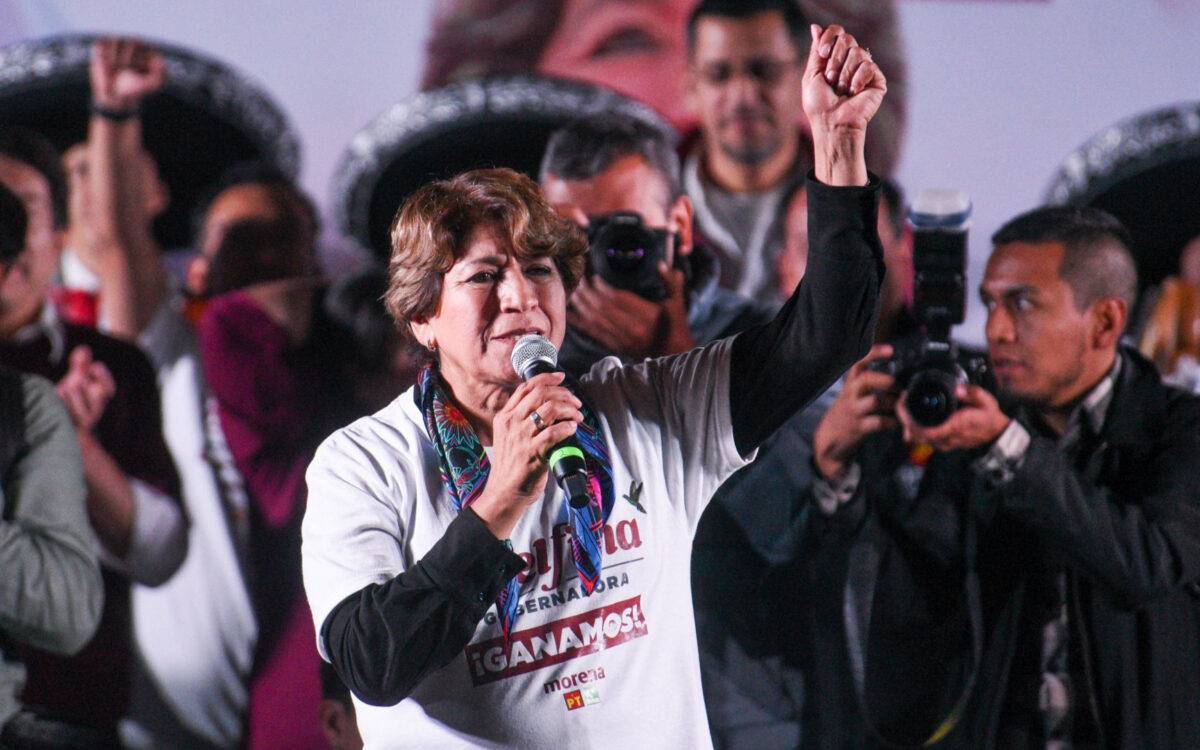 Delfina Gómez gobernadora electa en el Edomex.