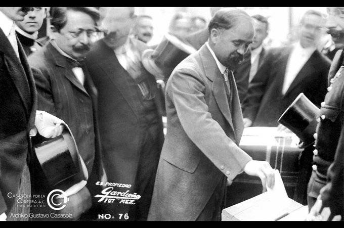 Elecciones extraordinarias de 1911 para elegir presidente tras la renuncia de Porfirio Díaz. Resultó ganador Francisco I. Madero.