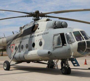 helicóptero MI-17 de la Fuerza Aérea Mexicana (FAM)