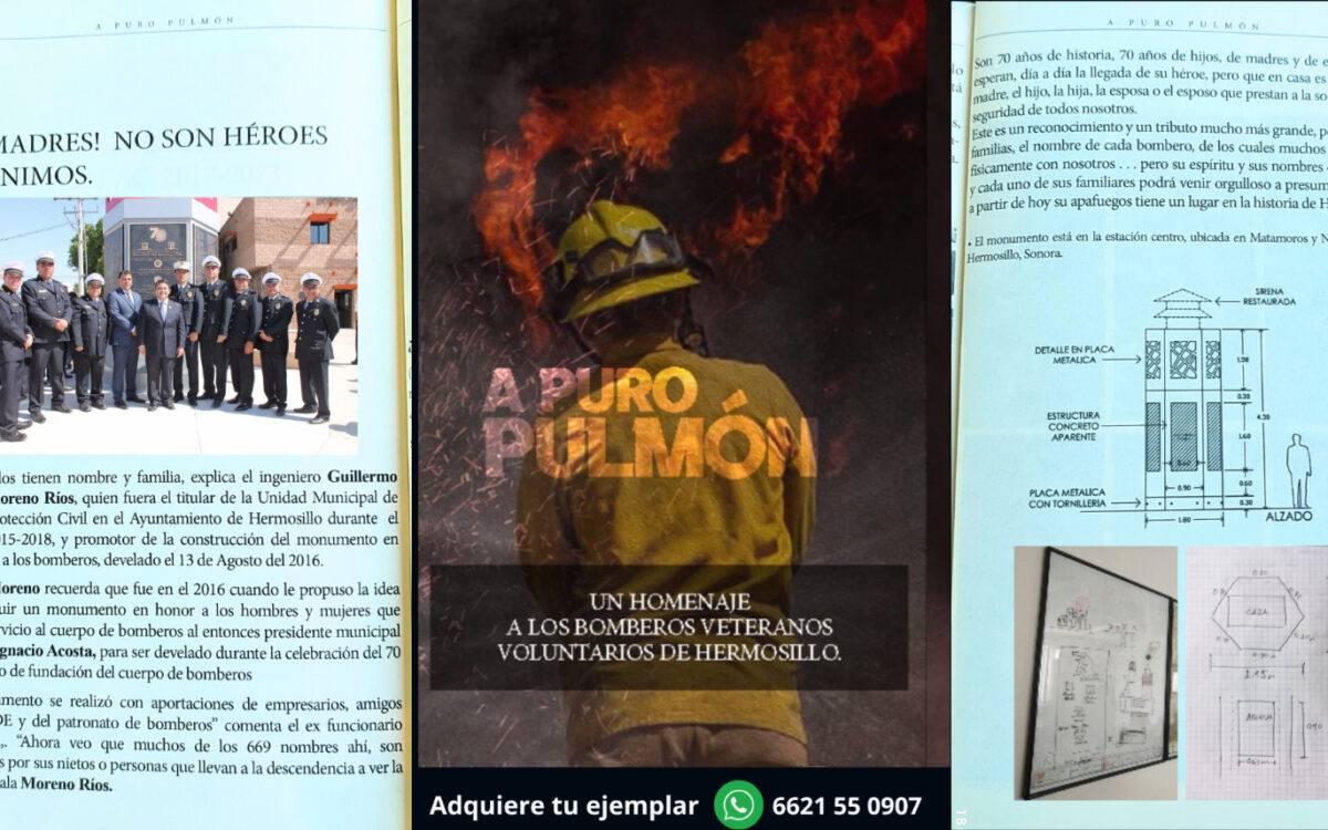 “Nuestros bomberos tienen nombre y están forjados como este monumento, con alma, con carácter, con sentimientos, con concreto, con acero y con fuego”