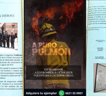 “Nuestros bomberos tienen nombre y están forjados como este monumento, con alma, con carácter, con sentimientos, con concreto, con acero y con fuego”