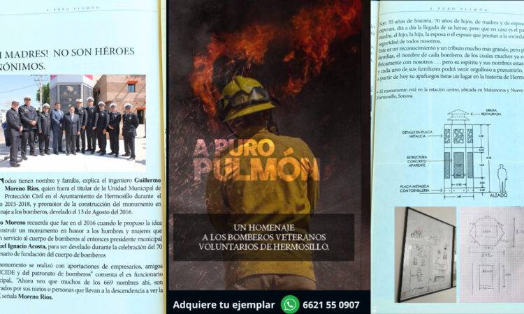 “Nuestros bomberos tienen nombre y están forjados como este monumento, con alma, con carácter, con sentimientos, con concreto, con acero y con fuego”