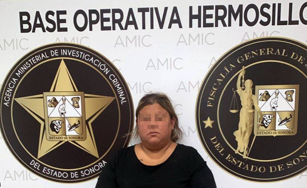 La FGJ de Sonora informó que logró capturar a una mujer quien es acusada de cometer fraude en contra de al menos 10 personas