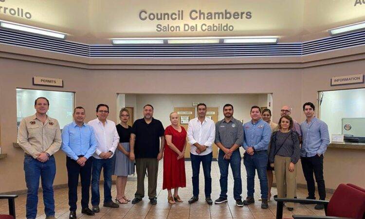 Se reúnen integrantes de COPARMEX con alcaldesa de San Luis, Arizona, para abordable el tema de los retos ante la obra de ampliación de la Aduana de San Luis