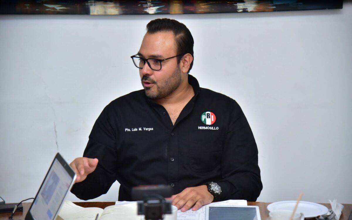 Luis Miguel Vargas, presidente del Partido Revolucionario Institucional (PRI) en Hermosillo