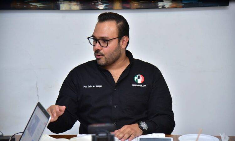 Luis Miguel Vargas, presidente del Partido Revolucionario Institucional (PRI) en Hermosillo