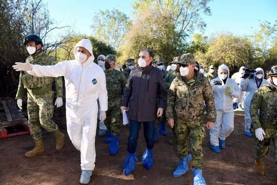 El gobernador Alfonso Durazo Montaño informó que buscan a los responsables de instalar un narco laboratorio en la sierra de Quiriego, Sonora