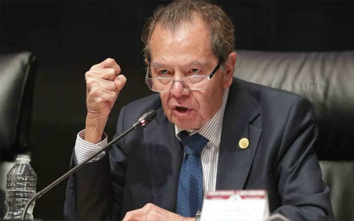 Porfirio Muñoz Ledo interrumpió informe de Miguel de la Madrid.