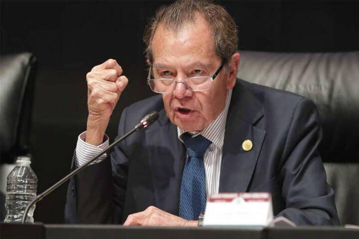 Porfirio Muñoz Ledo interrumpió informe de Miguel de la Madrid.