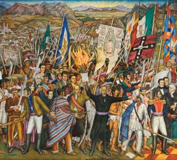 El simbólico Retablo de la Independencia de Juan O'Gorman, de los más conocidos, en el Museo Nacional de Historia de la Cdmx.