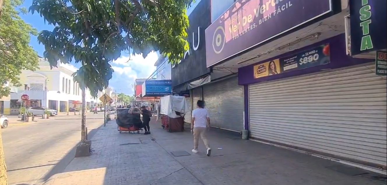 Comercios en Culiacán han cerrado sus puertas.