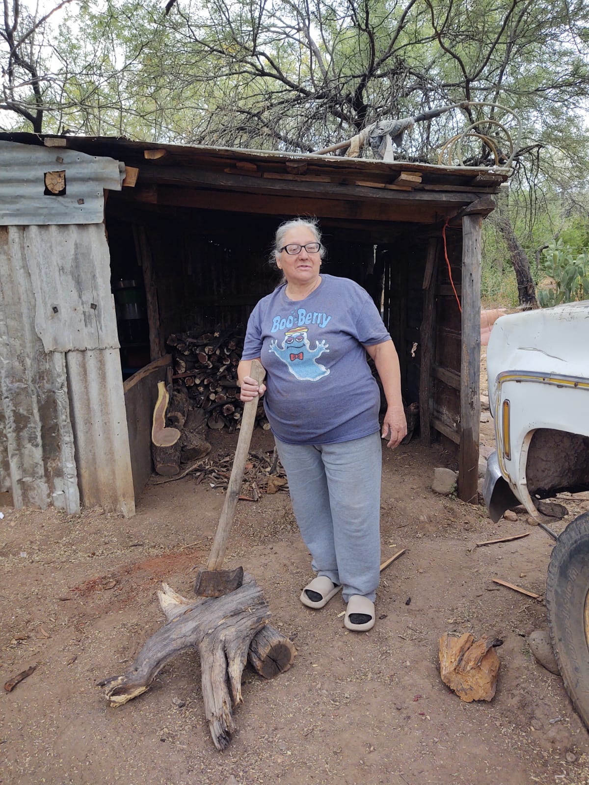 Josefina Galindo, ve con preocupación la falta de agua.